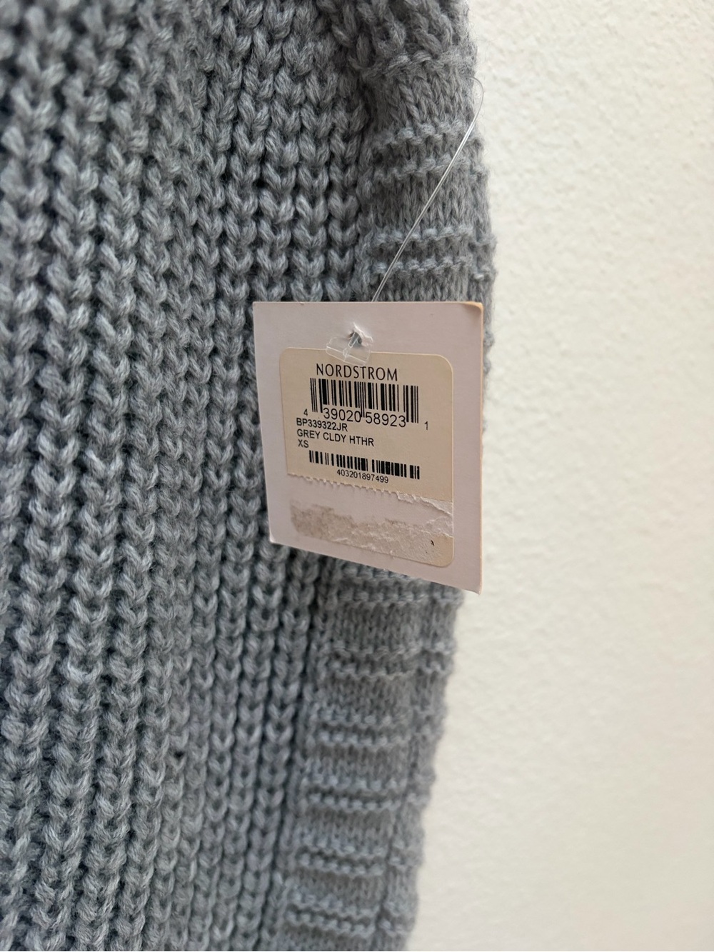 Bp Chunky Knit Sweater Sleeveless Mock Neck Vest Oversized Fall Top Gray Size Xs - Picture 5 of 8